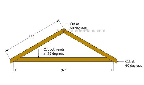 Building The Trusses Diy Shed Roof Plan Roof Trusses