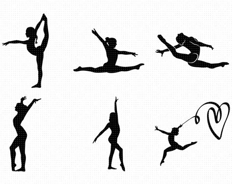 gymnast silhouette svg free 344 file for free
