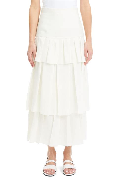 Theory Tiered Ruffle Linen Skirt Nordstrom