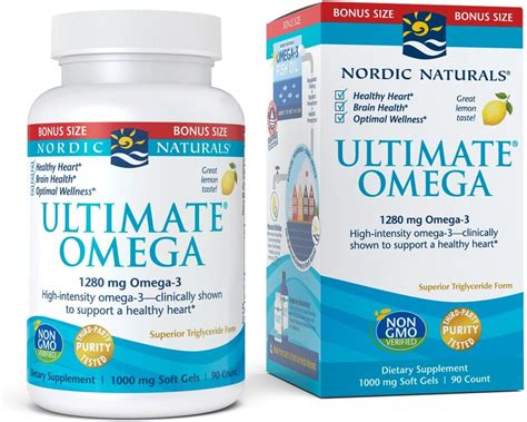 buy nordic naturals ultimate omega lemon flavor 90 soft gels 1280 mg omega 3 high potency