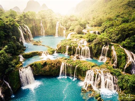 Heavenly Pools And Waterfalls On The Vietnam China Border Ban Gioc
