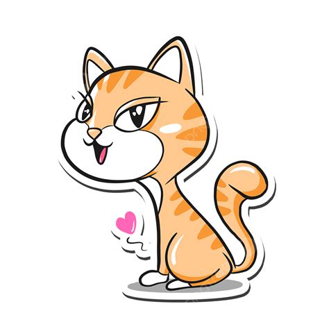 Cat Line Art Vector Hd Png Images Cat Clip Art Cat Drawing Cat