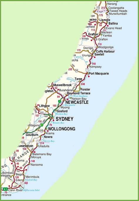 South Wales Coast Map