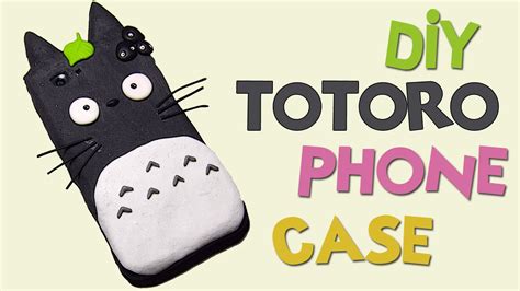 All you need is a phone cover, your silhouette, and some adhesive vinyl. DIY | Totoro Phone Case Tutorial - Polymer Clay How-to ...
