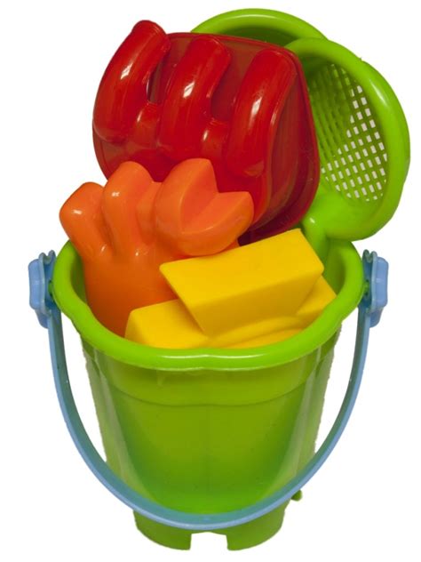 7 Piece Kids Fun Sand Water Beach Toy Bucket And Spades Tools Childrens