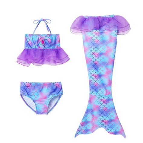 Buy Mermaid Tails Mermaid Tail Swimsuit For Girls Swimwear Bikini Set