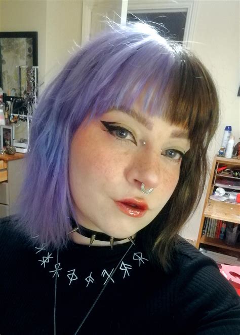 Finally Got The Lavender Brown Split Dye That I Wanted After A Month