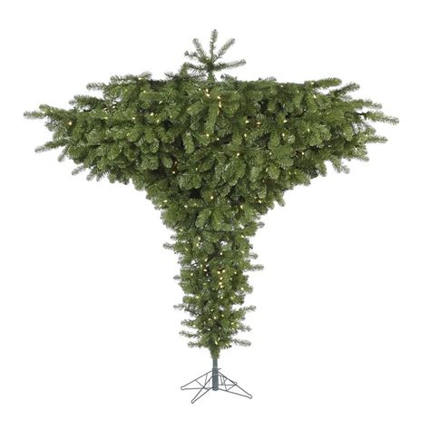 Vickerman 75 Ft Pre Lit Upside Down Artificial Christmas Tree With 650