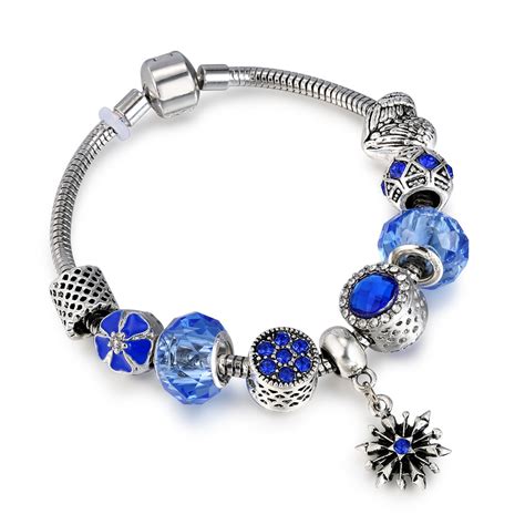 Antique Silver Charm Pandora Bracelets For Women With Exquisite Pendant