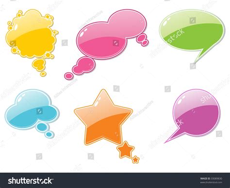 Collection Of Colorful Callout Shapes Vector Illustration 33089830