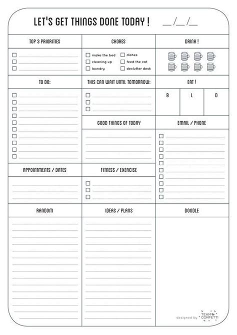 15 Printable Organization Sheets To Help Get Your Life Together College