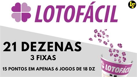 🔴 Planilha Lotofácil Grátis Planilha Lotofácil 21 Dezenas Com 3 Fixas