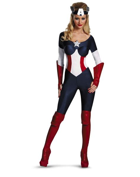 Captain America Dream Bodysuit Adult Womens Costume Spirit Halloween