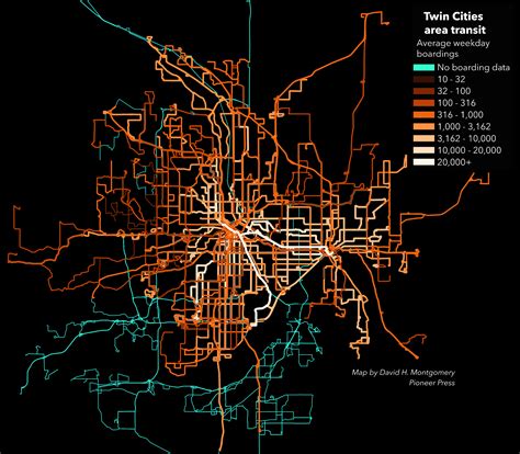 Minneapolis Public Transportation Map Transport Informations Lane