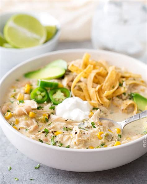 And, of course, cooking in your. Slow Cooker Creamy White Chicken Chili - The Chunky Chef