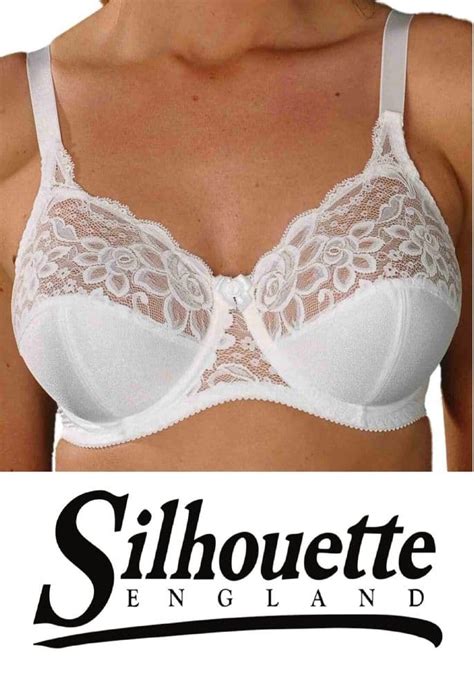 Silhouette Lingerie Paysanne White Lace Underwire Full Cup Bra Uk Sizes
