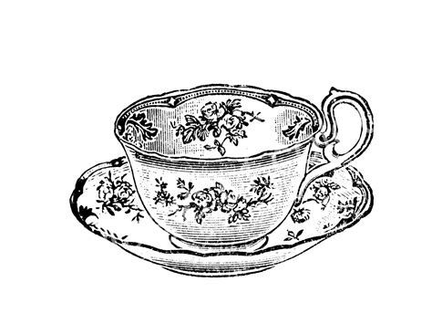 Vintage Teacup Clipart Clip Art Library