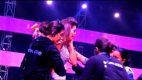 bollywood star gauahar khan is slapped by member of the audience during tv show daily mail online