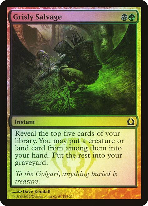 Grisly Salvage Magic Card