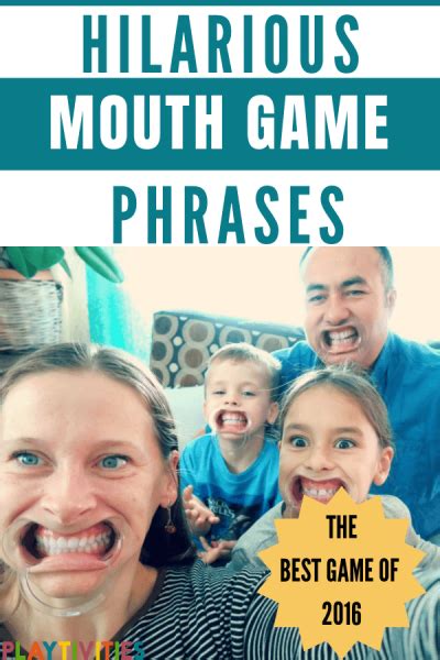 100 Hilarious Mouth Game Phrases For Your Game Night Playtivities
