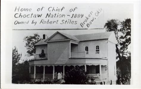 Home Of The Chief Of The Choctaw Nation The Gateway To Oklahoma History
