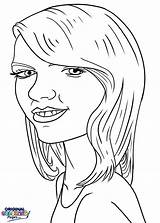 Coloring Celebrity Taylor Swift Printable Celebrities Funny Getcolorings sketch template