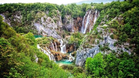 Waterfalls At Plitvice Lakes National Park ⛰️ Wallpaper Backiee