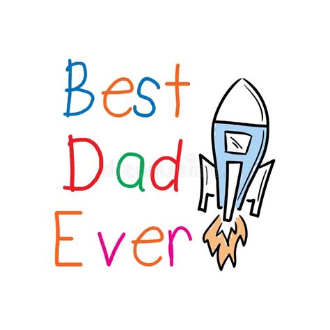 Worlds Best Dad Ever Message Stock Illustration Illustration Of Happy