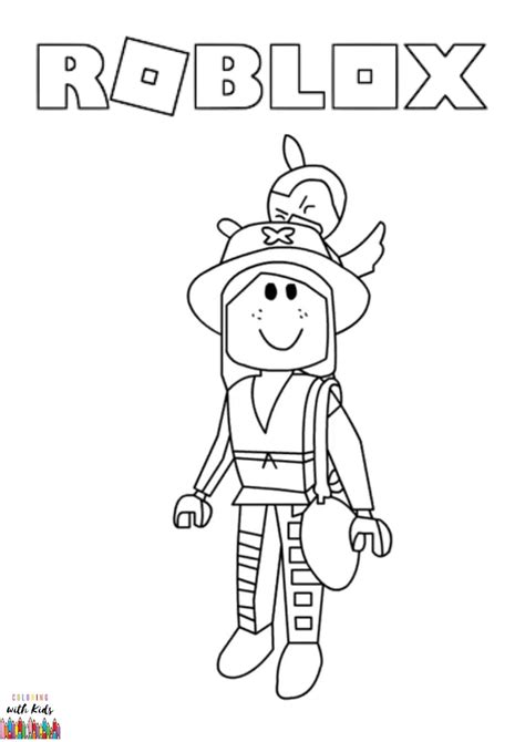 Roblox Girl Coloring Page | Coloring with Kids
