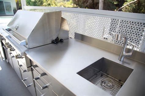 Stainless Steel Outdoor Kitchen With Grill Hgtv