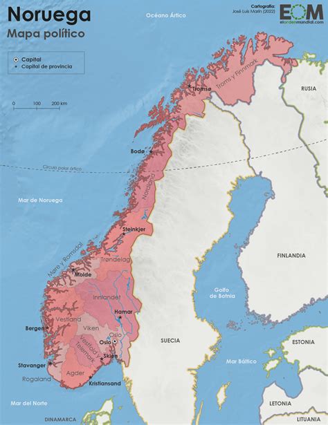 Det Politiske Norgeskartet Kart Over Verdensordenen