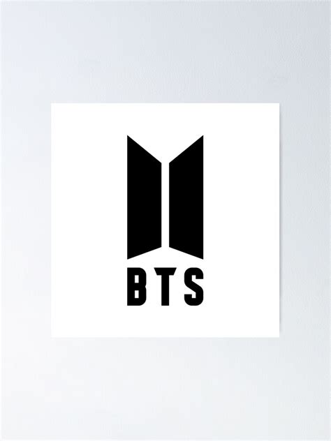 We hope you enjoy our growing collection of hd images to use as a background or home screen for your. "BTS Logo Black and White" Poster by intothesands | Redbubble