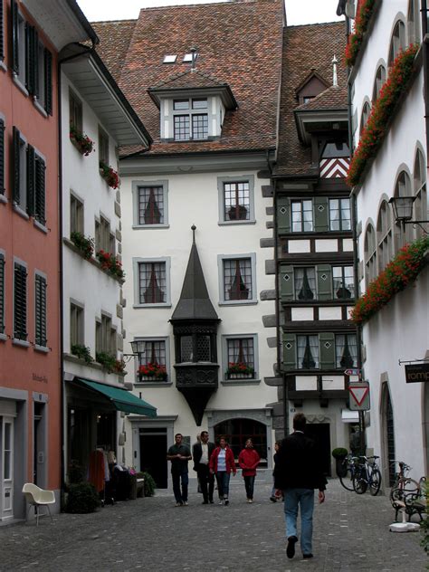 Altstadt in der Stadt Zug im Kanton Zug in der Schweiz ...