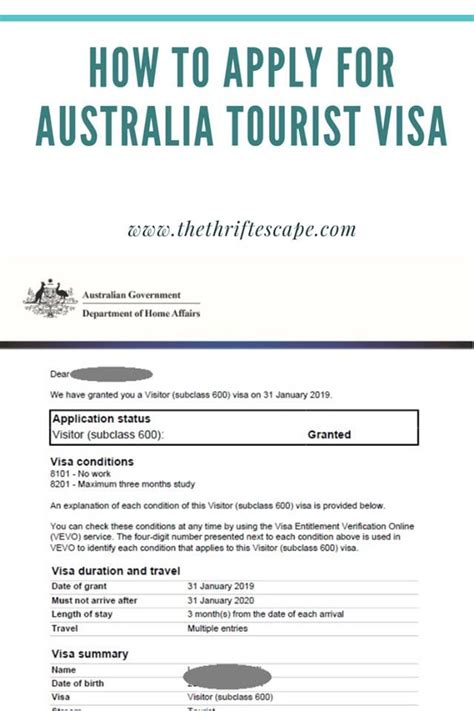 How to Apply for Australia Tourist Visa | Australia tourist, Australia