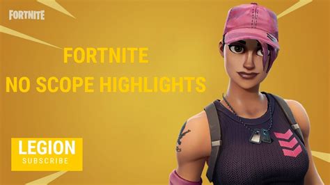 Fortnite No Scope Highlights Console Youtube