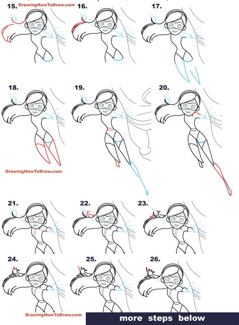 How To Draw Violet From The Incredibles Part 3 Of Drawing The