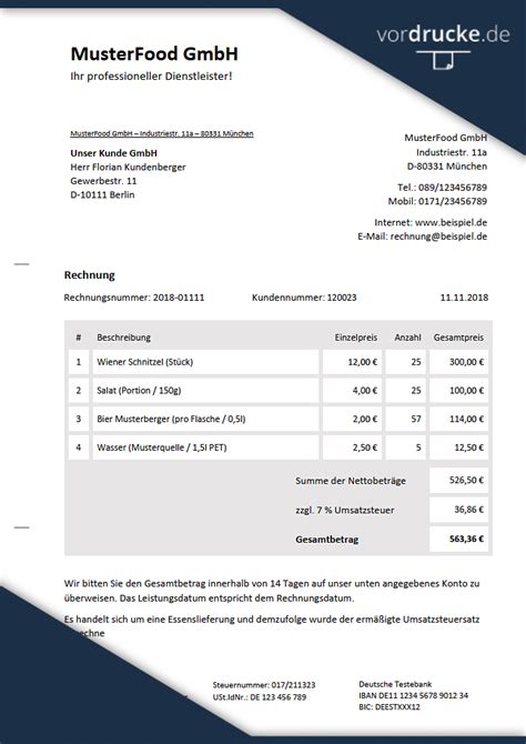 〈in übertragener bedeutung:〉 meine rechnung. Geschaftliche Rechnung Anforden : Umsatzsteuer Definition Steuersatze Kleinunternehmerregelung ...