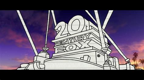 20th Century Fox Turns Into A Drawing Version 1 Youtube