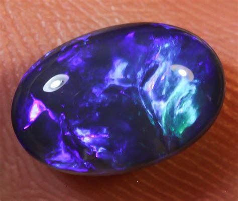 Lightning Ridge Solid Blue Black Opal 232ct Gem 099 Nr Auc