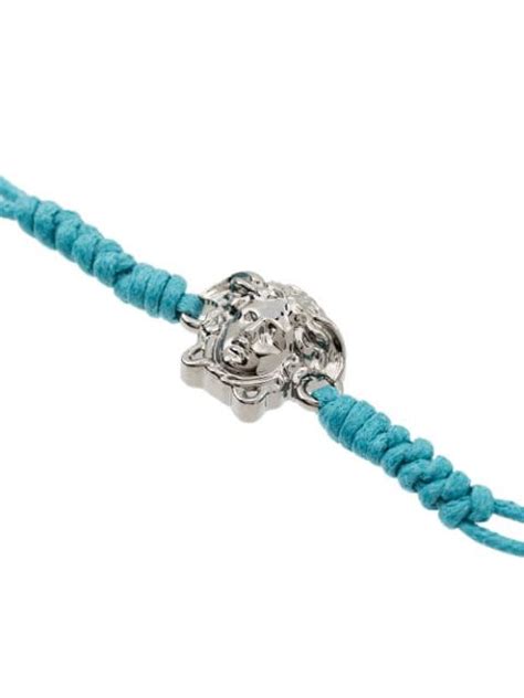 Versace Medusa Charm Rope Bracelet Farfetch