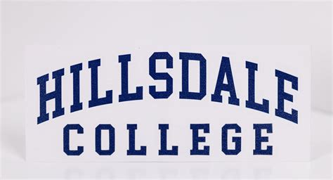Arched Hillsdale College Vinyl Decal