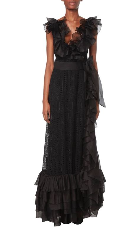 Chanel Haute Couture Black Gown Circa 1974 Designer