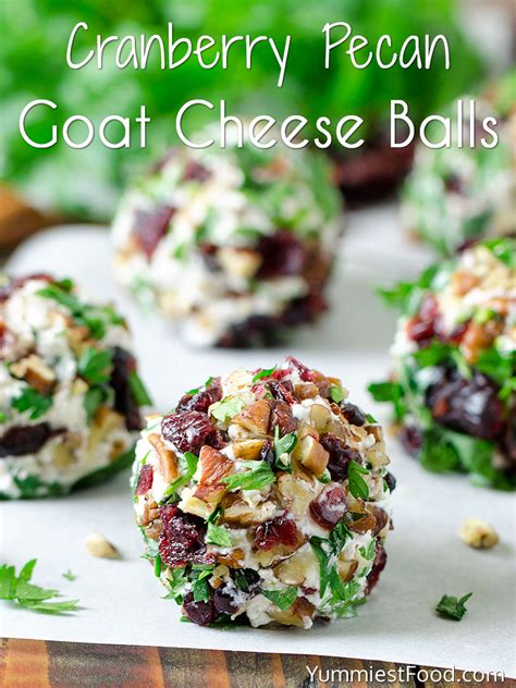 Cranberry Pecan Goat Cheese Balls Recipe From Yummiest Food Cookbook
