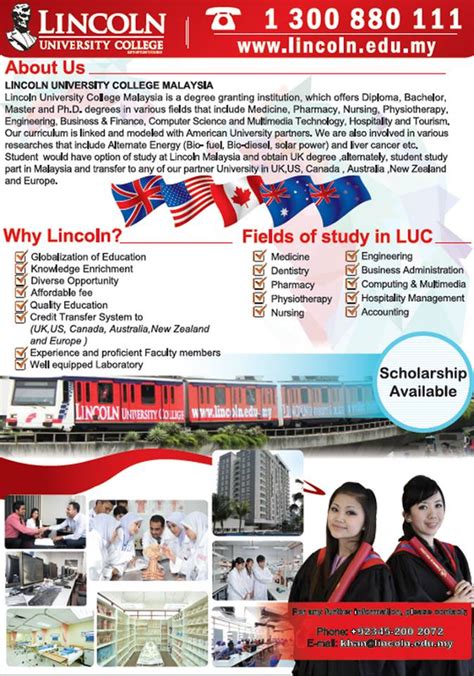 Competition is very stiff from new colleges and foreign universities which have established branches in malaysia to gain a share of the market. Lincoln University College (Previously known as : Lincoln ...