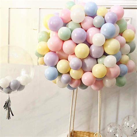 Buy Soonlyn Assorted Color Party Balloons Pcs In Rainbow Pastel Balloon Garland Arch Kit