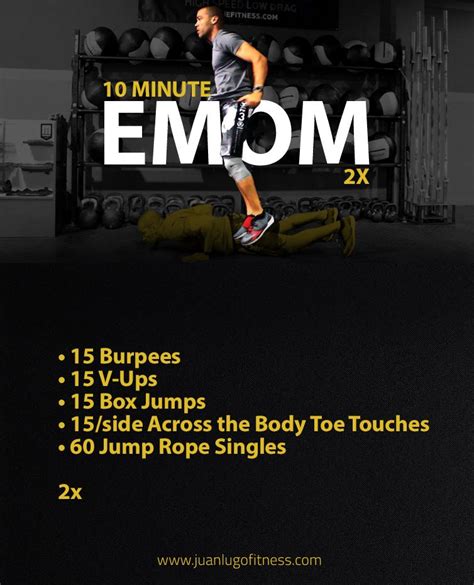 10 Minute Core Cardio Emom Jlfitnessmiami Crossfit Workout Routine