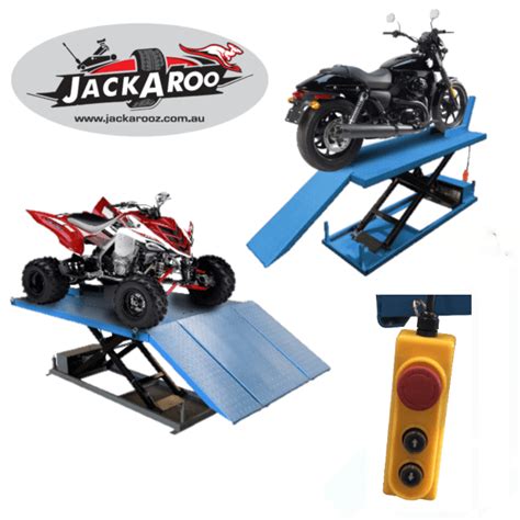 Motorcycle Lift And Atv Lift 600 Kg Jackaroo Jmbl600 Pro Workshop Gear