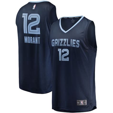 Ja morant memphis ma duszę. Ja Morant Memphis Grizzlies Fanatics Branded 2019/20 Fast Break Replica Jersey Navy - Icon ...