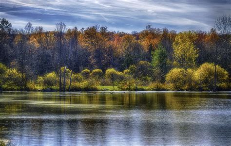 Wallpaper Trees Landscape Forest Fall Lake Water Nature