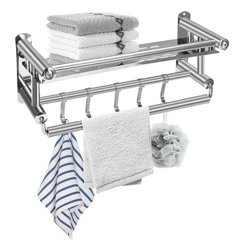 chrome stainless steel304 bathroom towel holder rail wall mounted bar holder sale